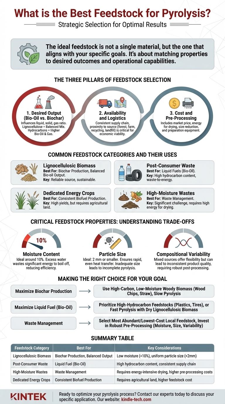 ¿Cuál es la mejor materia prima para la pirólisis? Una guía estratégica para maximizar su producción Guía Visual