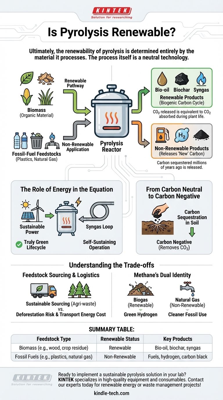 Ist Pyrolyse erneuerbar? Die Antwort liegt im verwendeten Ausgangsmaterial. Visuelle Anleitung