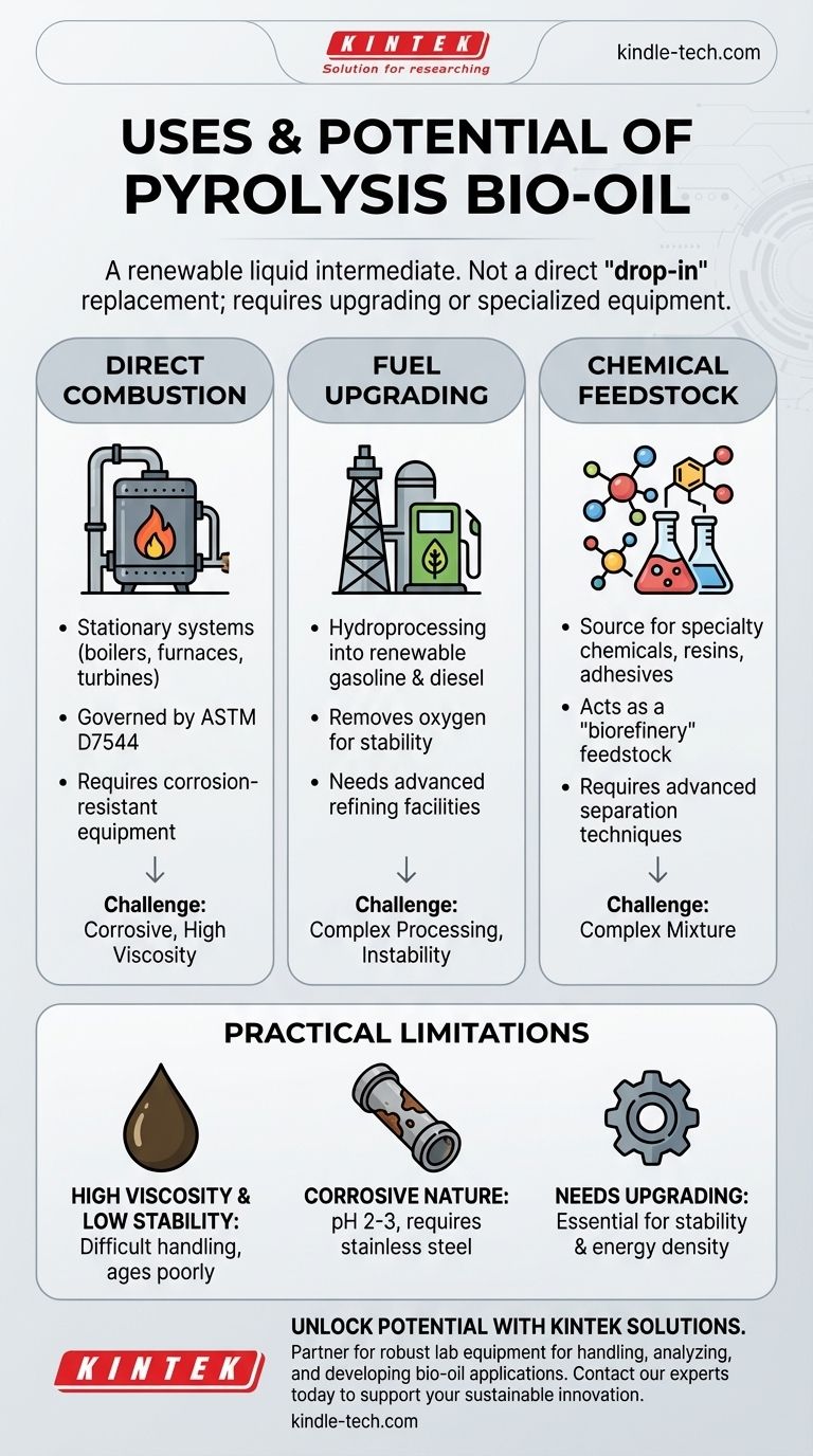ما هي استخدامات الزيت الحيوي الناتج عن الانحلال الحراري؟ دليل لتطبيقات الوقود والمواد الكيميائية والطاقة دليل مرئي