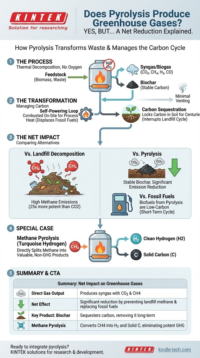 هل ينتج الانحلال الحراري غازات دفيئة؟ اكتشف دوره الصافي في الحد من الانبعاثات دليل مرئي