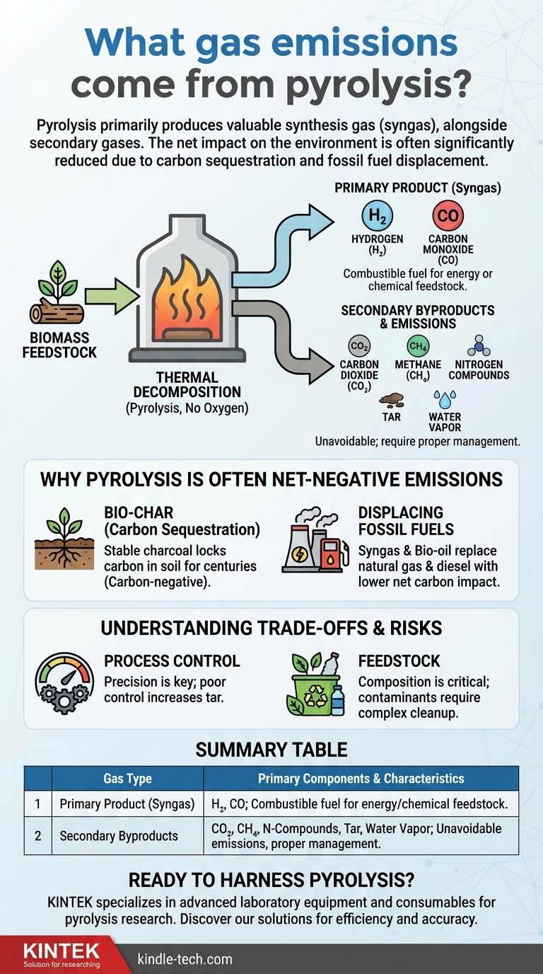 ما هي الانبعاثات الغازية الناتجة عن التحلل الحراري؟ تحويل النفايات إلى طاقة وعزل الكربون دليل مرئي