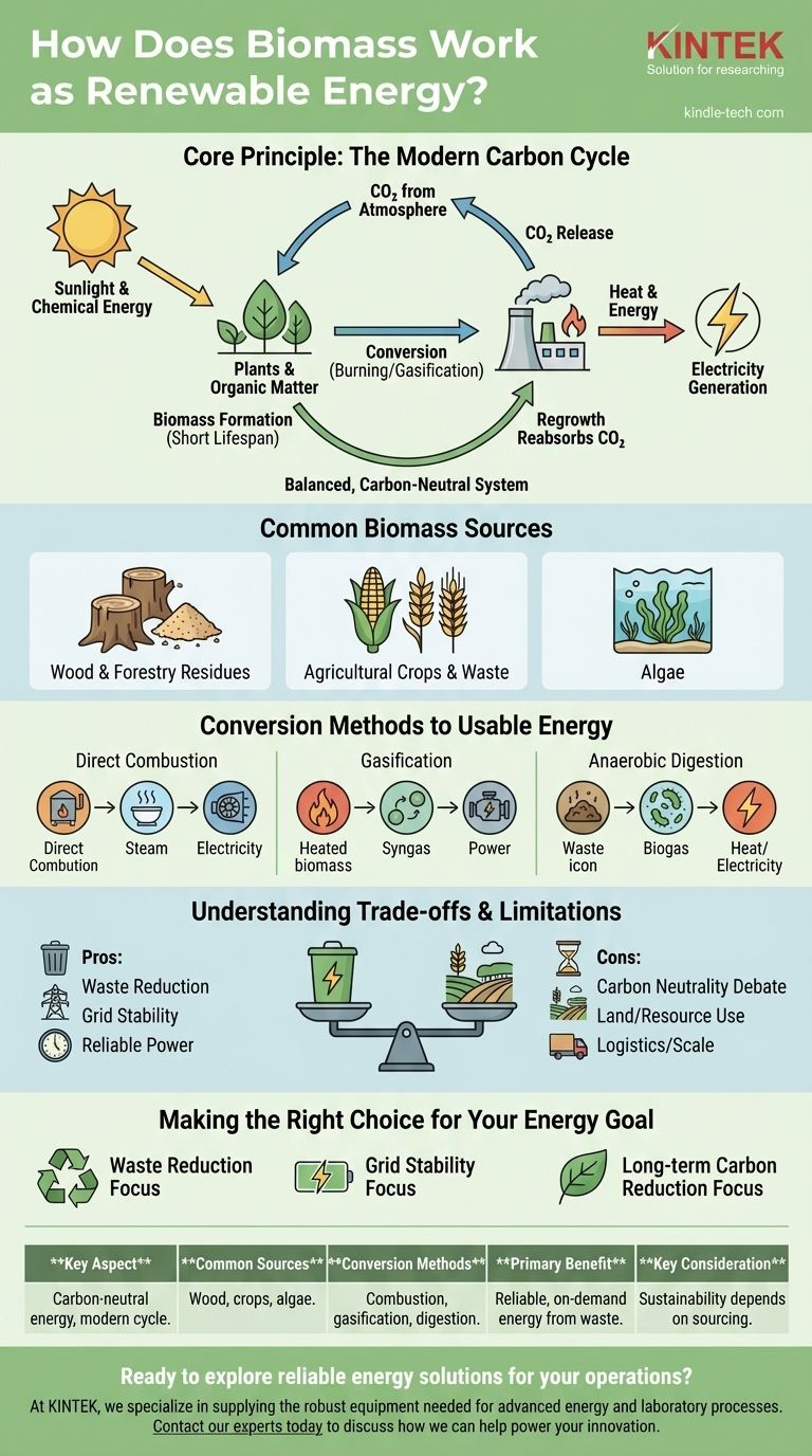 كيف تعمل الكتلة الحيوية كمصدر للطاقة المتجددة؟ شرح لمصدر طاقة محايد للكربون دليل مرئي
