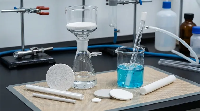 Qual é o propósito do vidro sinterizado? Um Guia para Filtração de Precisão e Resistência Química