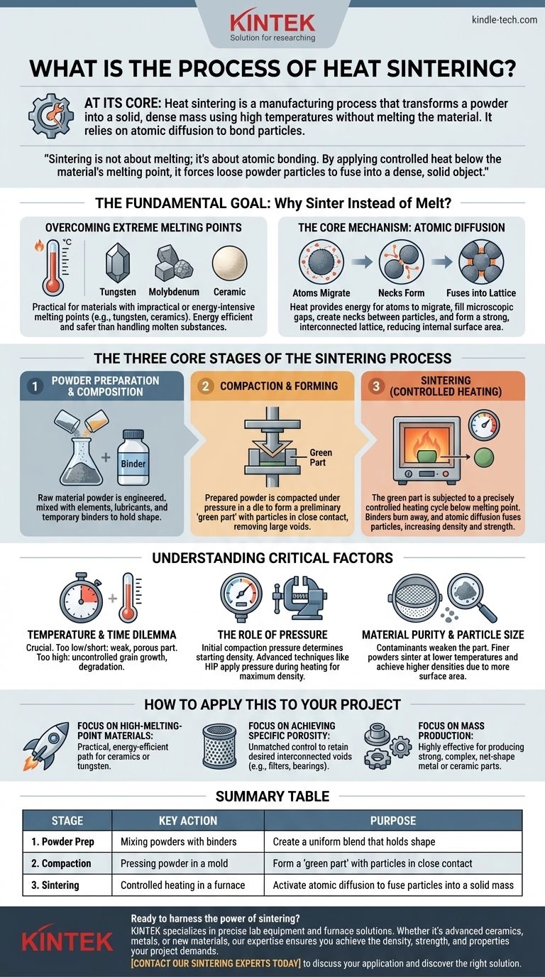 熱焼結のプロセスとは？粉末から固体への変換の技術を習得する ビジュアルガイド