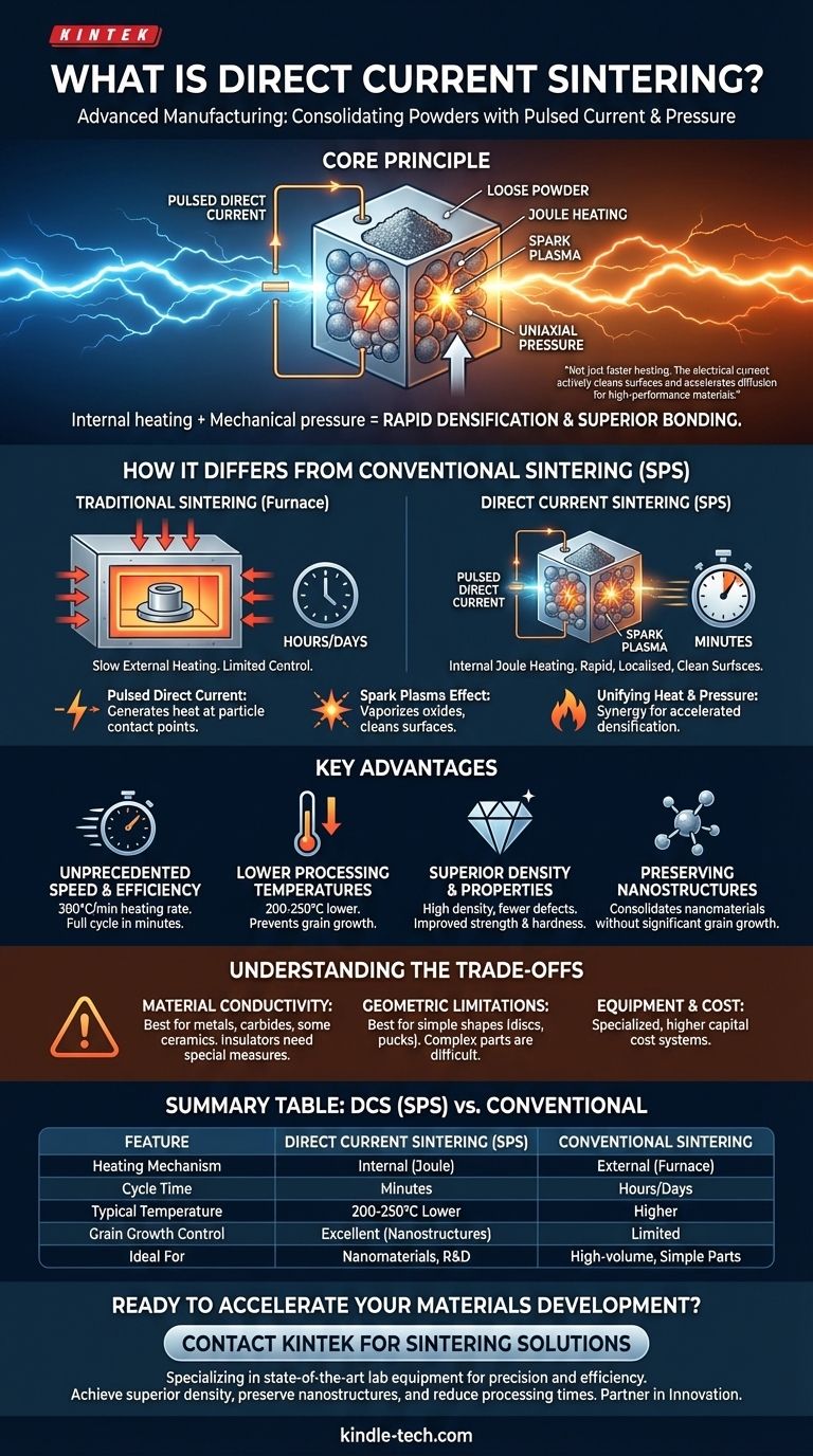 O que é sinterização por corrente contínua? Uma maneira mais rápida e eficiente de adensar materiais Guia Visual