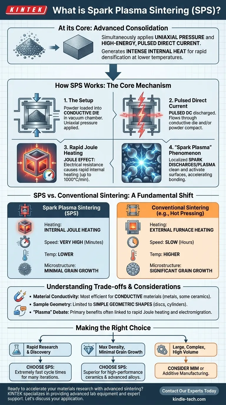 Was ist der Spark Plasma Sintering (SPS)-Prozess? Der schnelle Weg zu dichten, feinkörnigen Materialien Visuelle Anleitung