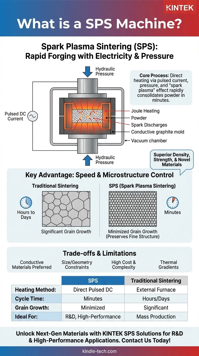 O que é uma máquina SPS? Um Guia para Fabricação Rápida e de Alto Desempenho de Materiais Guia Visual