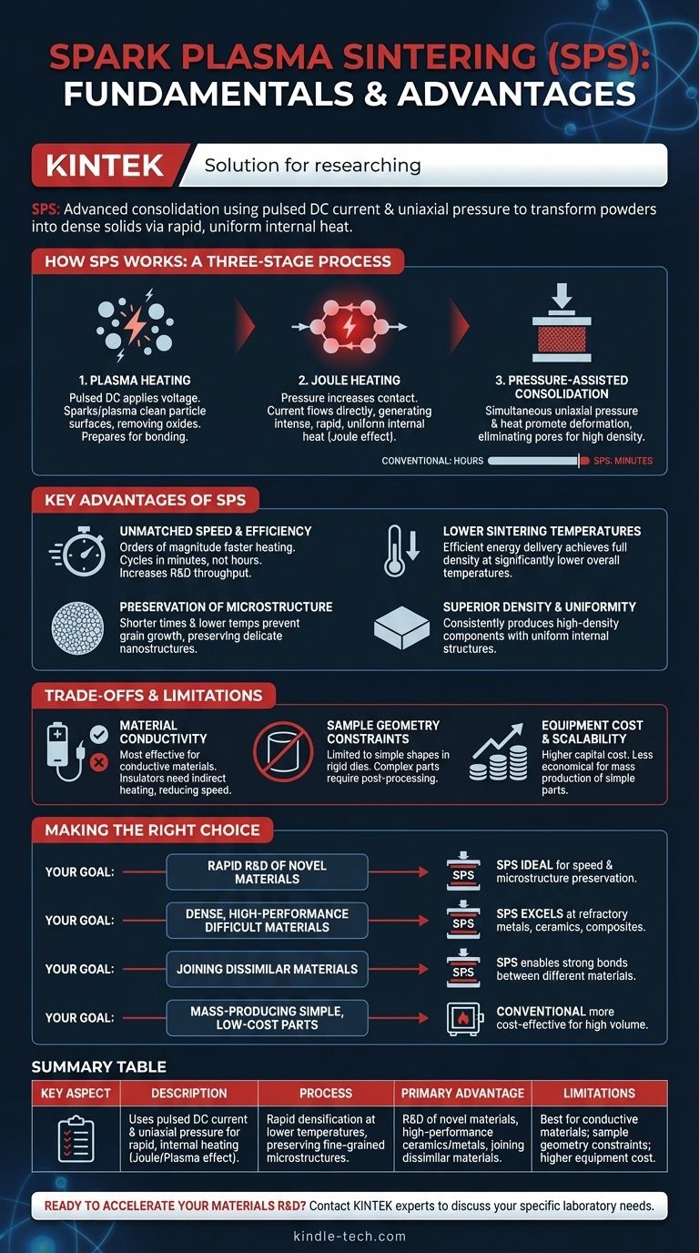 스파크 플라즈마 소결 공정의 기본 원리는 무엇입니까? 빠르고 고성능의 재료 통합을 실현하세요 시각적 가이드