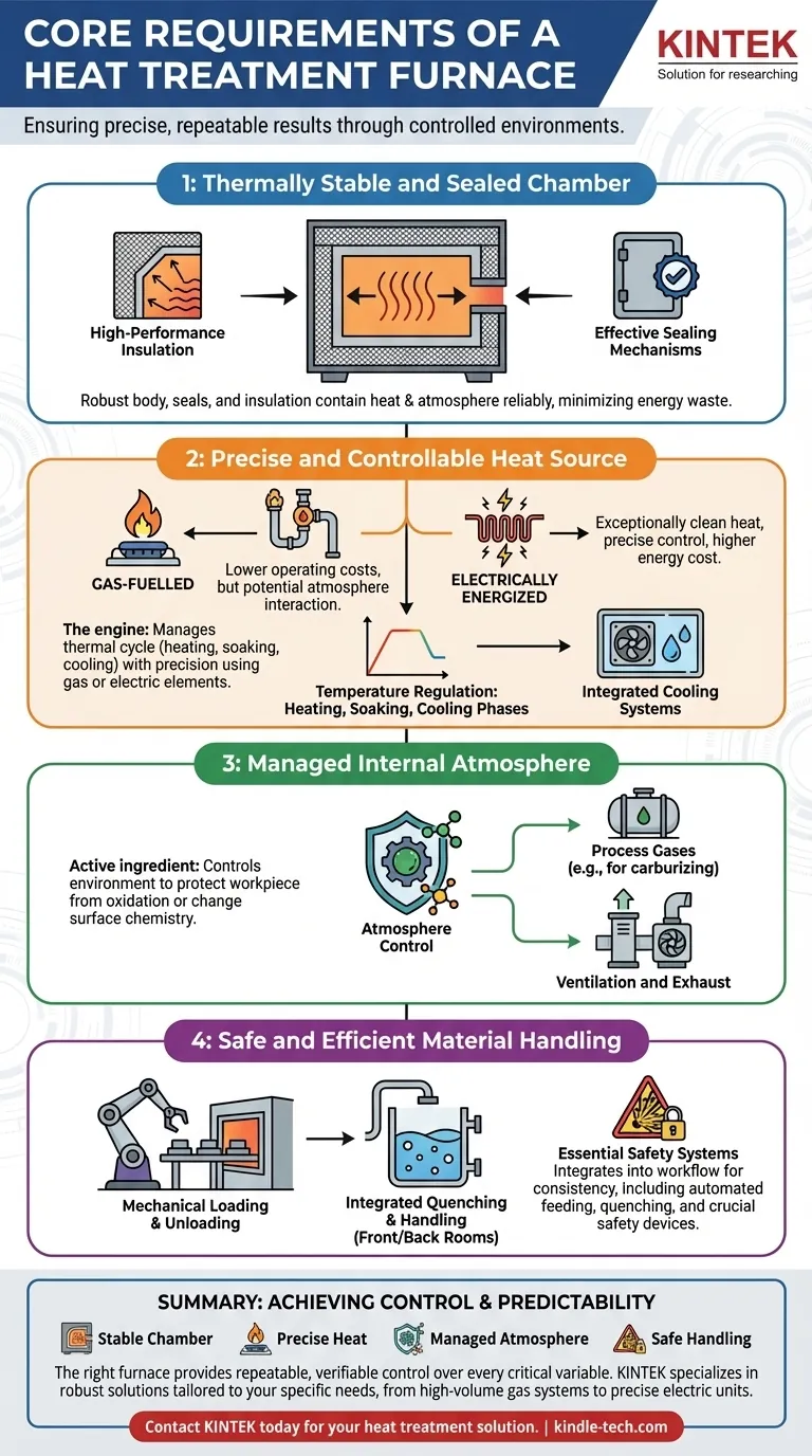 열처리로의 주요 요구사항은 무엇입니까? 정밀성과 반복성 달성 시각적 가이드