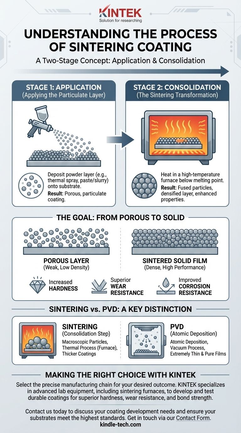 What is the process of sintering coating? A Guide to Thermal Consolidation for Durable Layers Visual Guide
