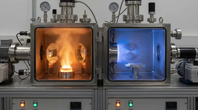 Was ist der Unterschied zwischen Verdampfung und Sputtern in der Beschichtungstechnologie? Wählen Sie die richtige Methode für Ihr Labor