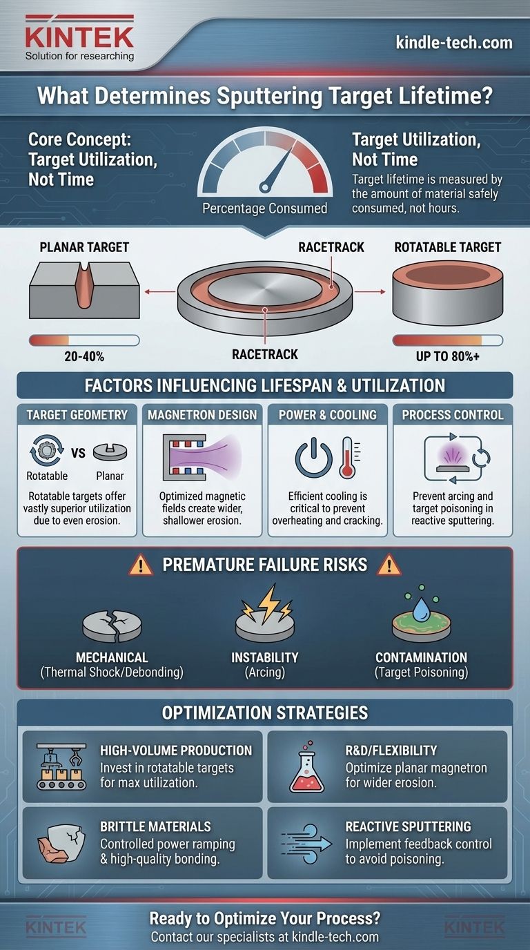What is the lifetime of a sputtering target? Maximize Material Usage and Efficiency Visual Guide