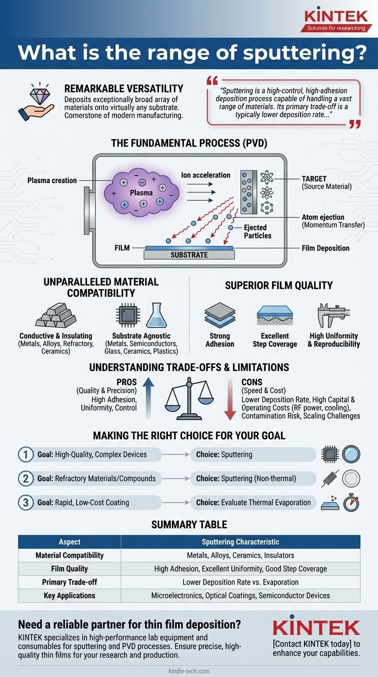 ما هو نطاق الرش؟ تحقيق أغشية رقيقة عالية الجودة لأي تطبيق دليل مرئي