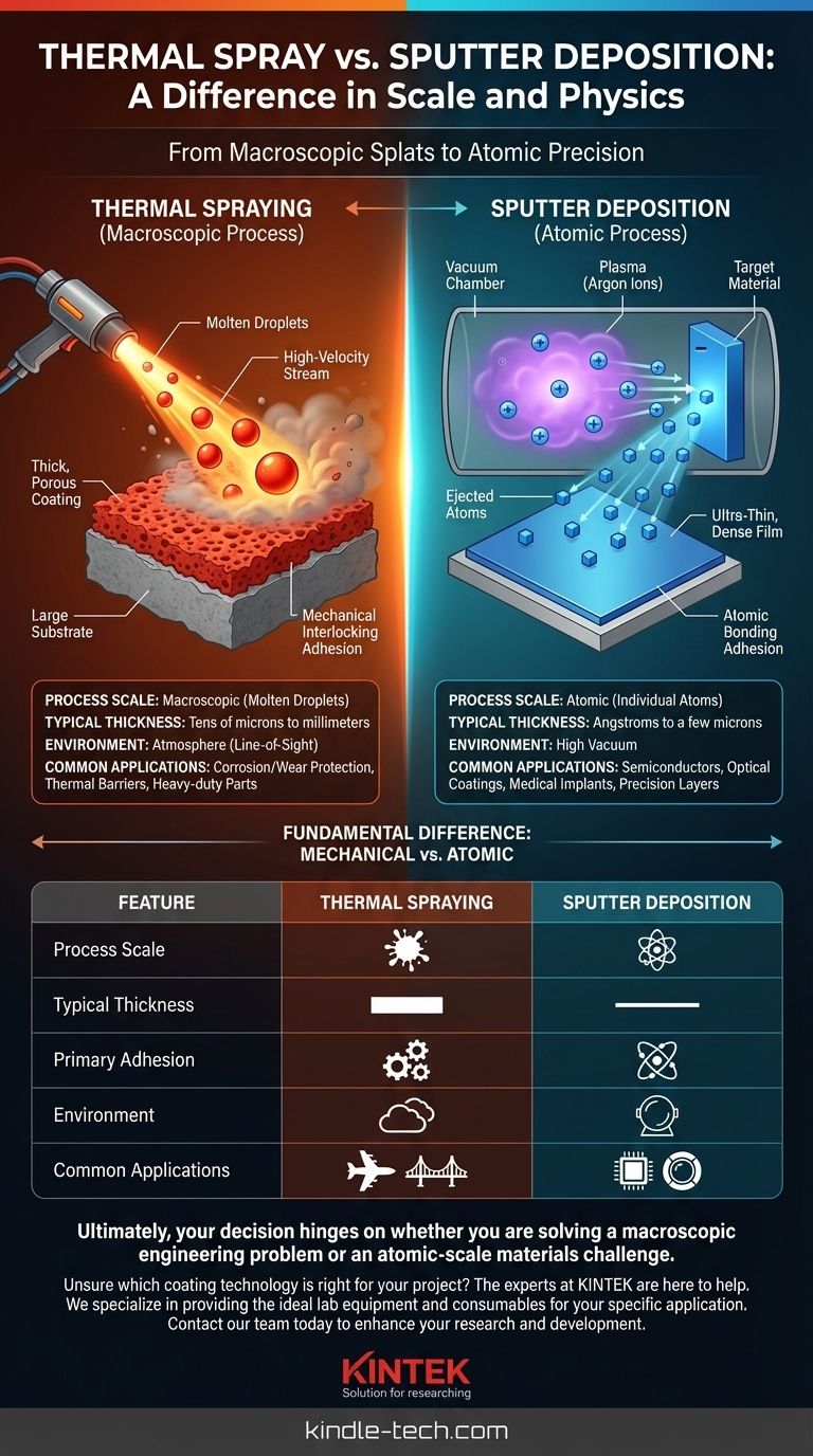 スプレーとスパッタリングの違いは何ですか？用途に最適なコーティング技術の選び方 ビジュアルガイド