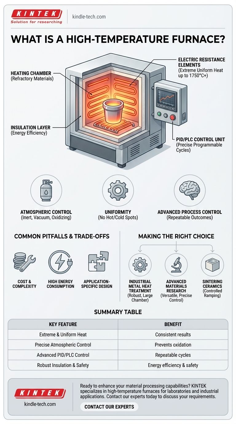 ما هو الفرن ذو درجة الحرارة العالية؟ دليل للمعالجة الحرارية الدقيقة والتلبيد دليل مرئي