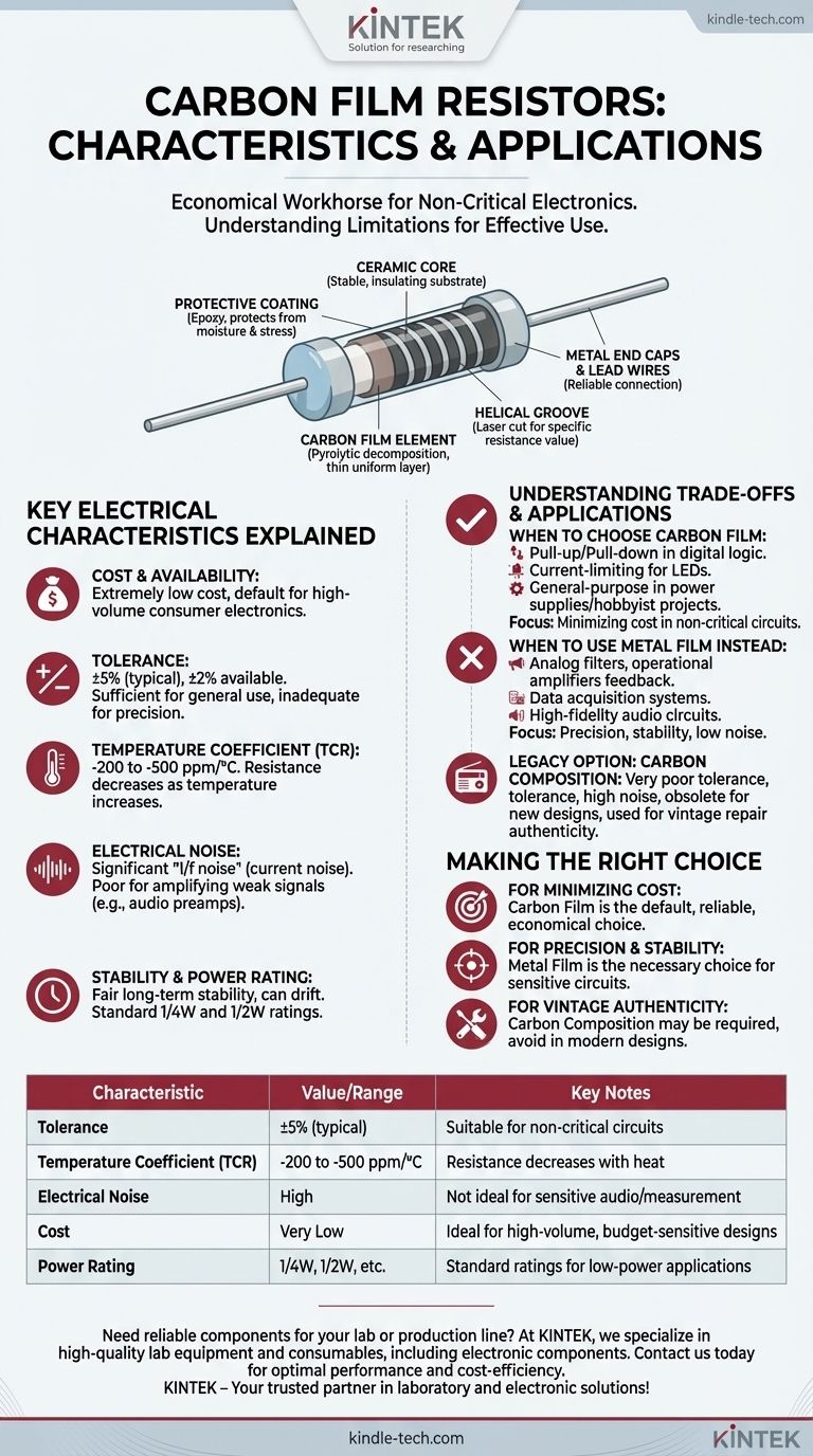 탄소 필름 저항기란?전자 제품에서의 이점과 응용 분야 알아보기 시각적 가이드