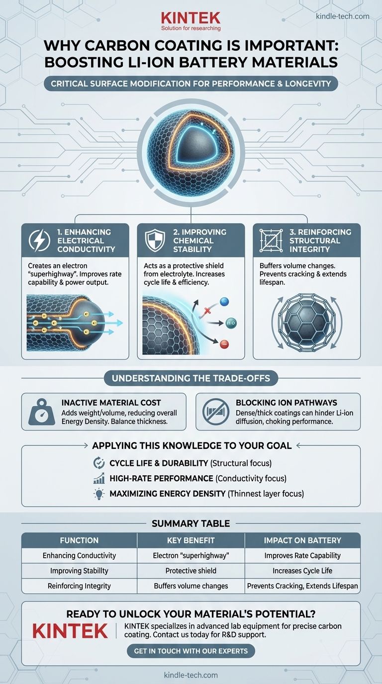 ¿Por qué es importante el recubrimiento de carbono? Aumente el rendimiento y la longevidad de la batería Guía Visual