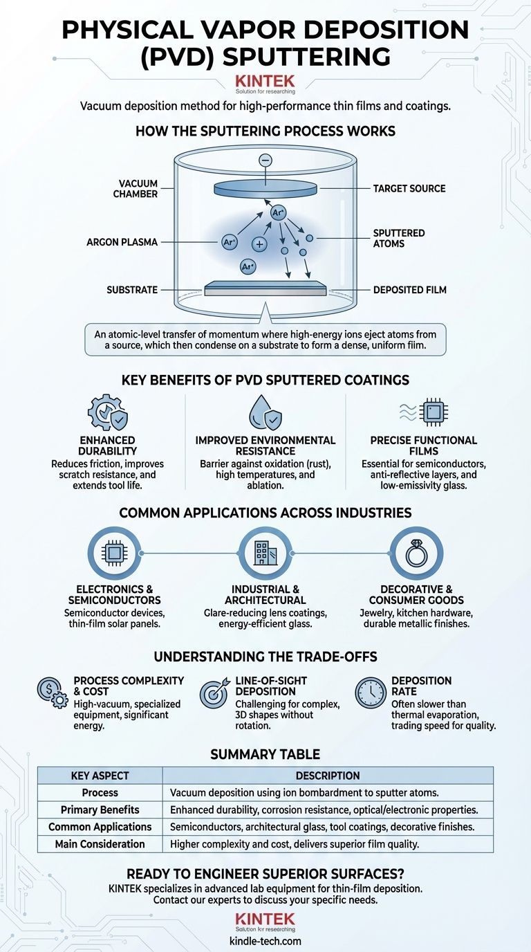 What is the physical Vapour deposition sputtering process PVD? A Guide to High-Performance Thin Films Visual Guide