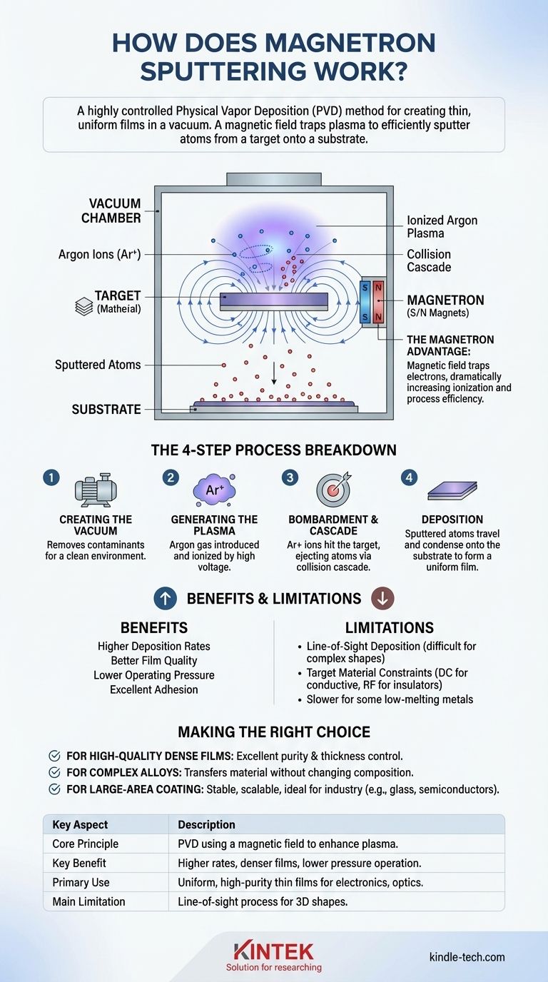 How does magnetron sputtering work? A Guide to High-Quality Thin Film Deposition Visual Guide