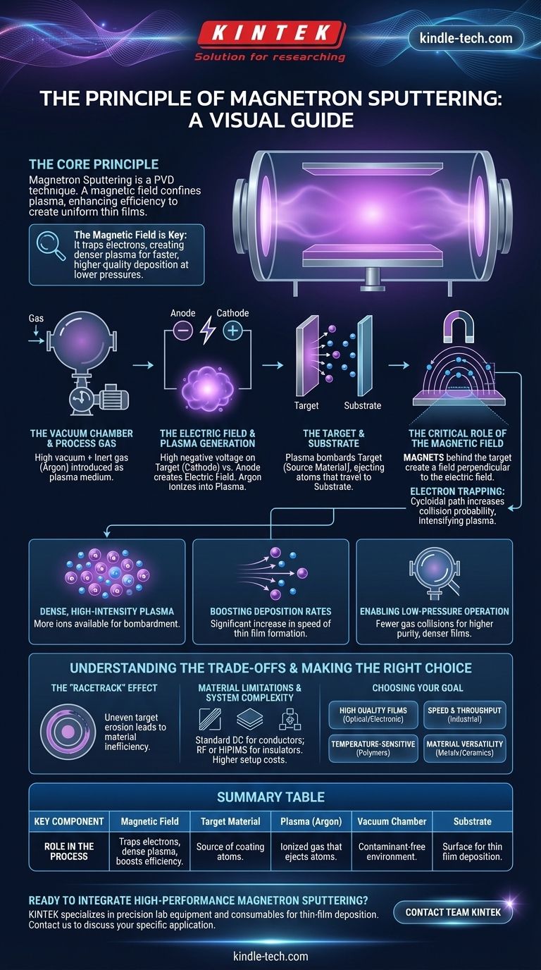 What is the principle of magnetron sputtering technique? Achieve Superior Thin-Film Deposition Visual Guide