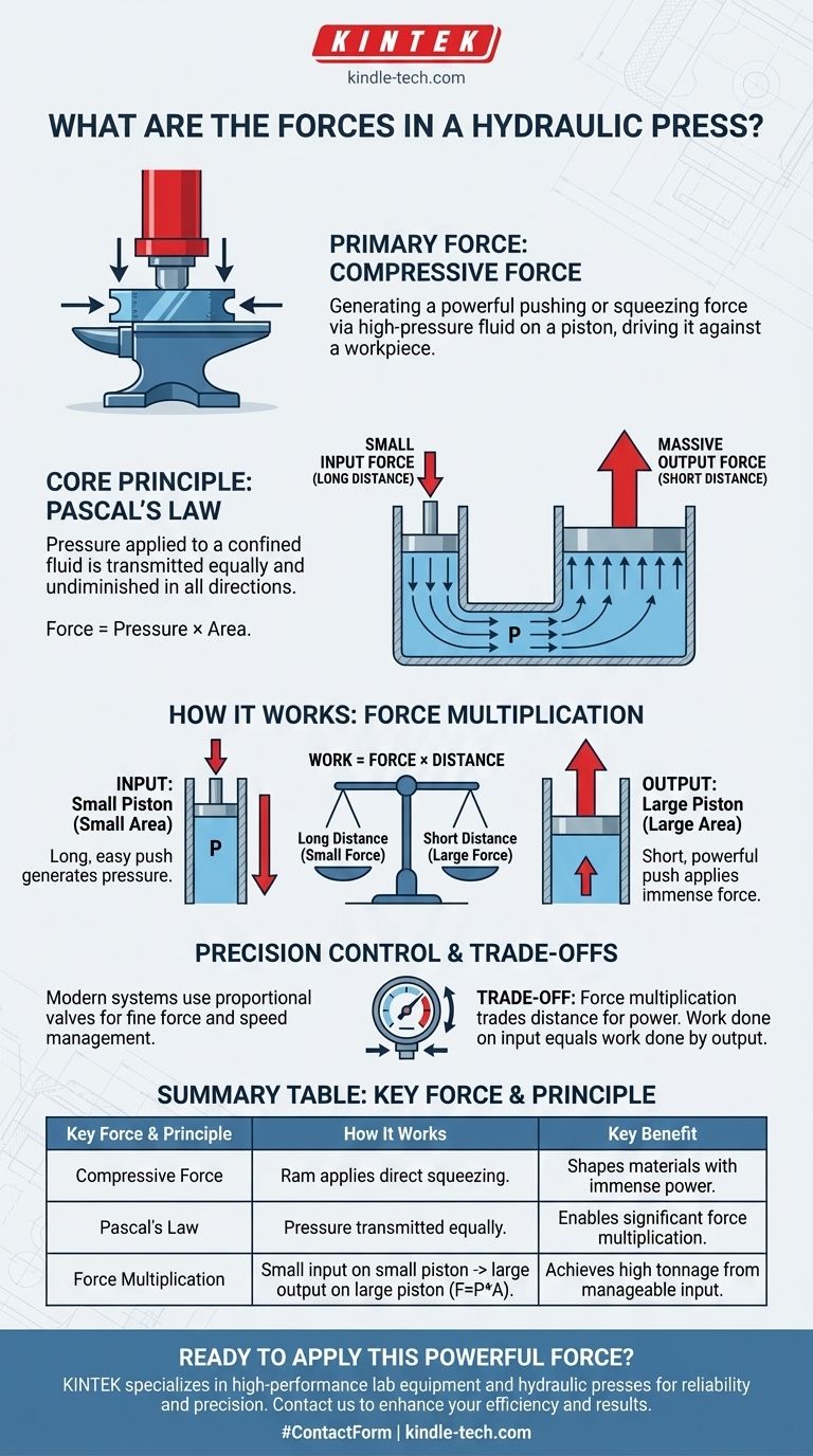 Quelles sont les forces dans une presse hydraulique ? Exploiter une puissance de compression immense Guide Visuel