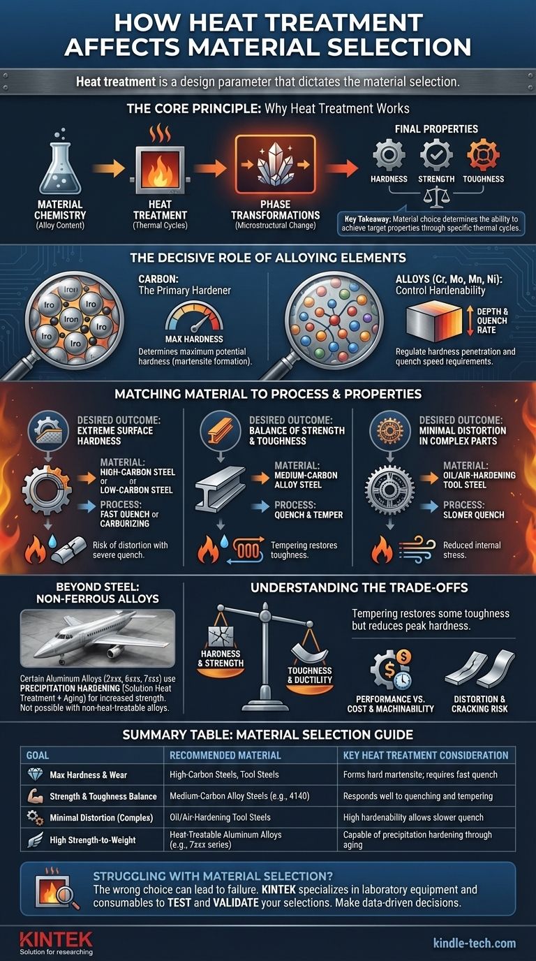 How does heat treatment affect material selection? Choose the Right Alloy for Your Desired Properties Visual Guide
