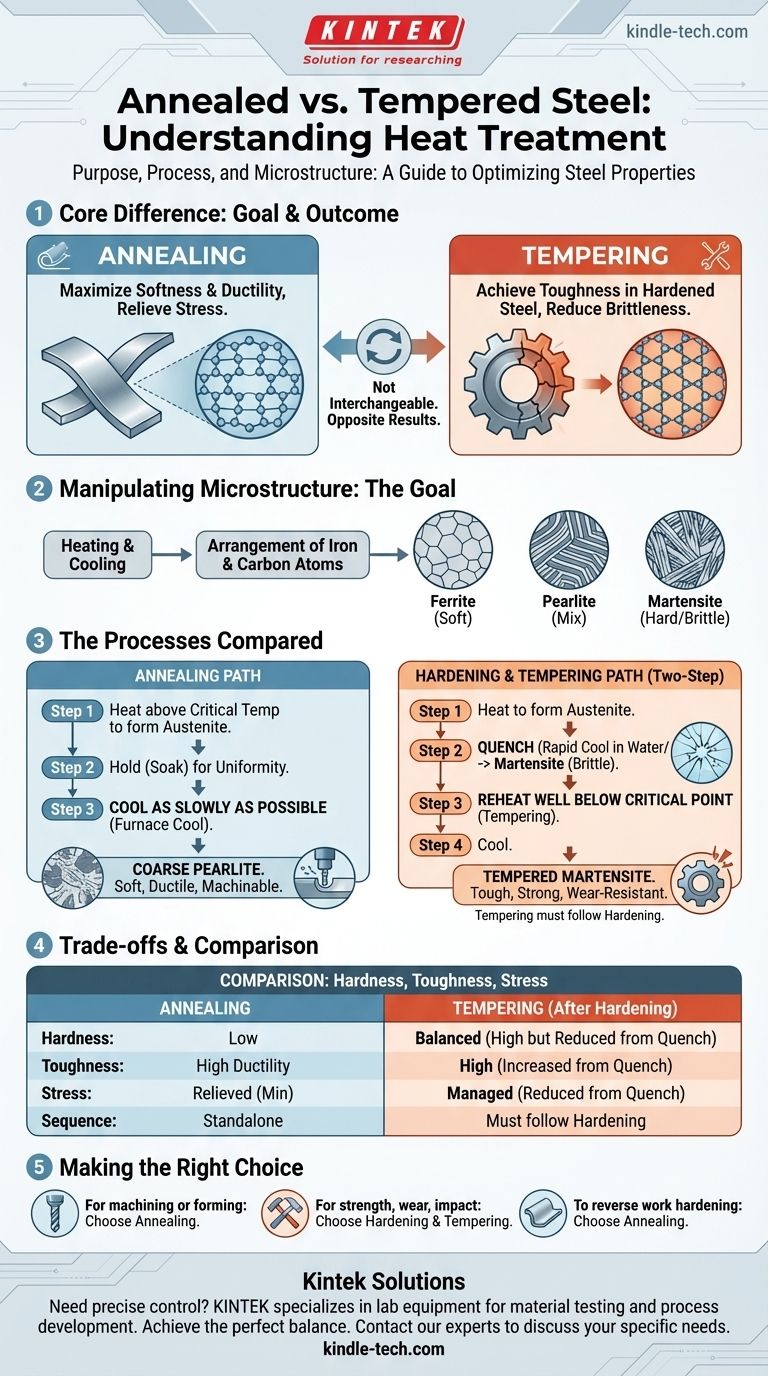 ¿Cuál es la diferencia entre el acero recocido y el templado? Domine el proceso de tratamiento térmico Guía Visual