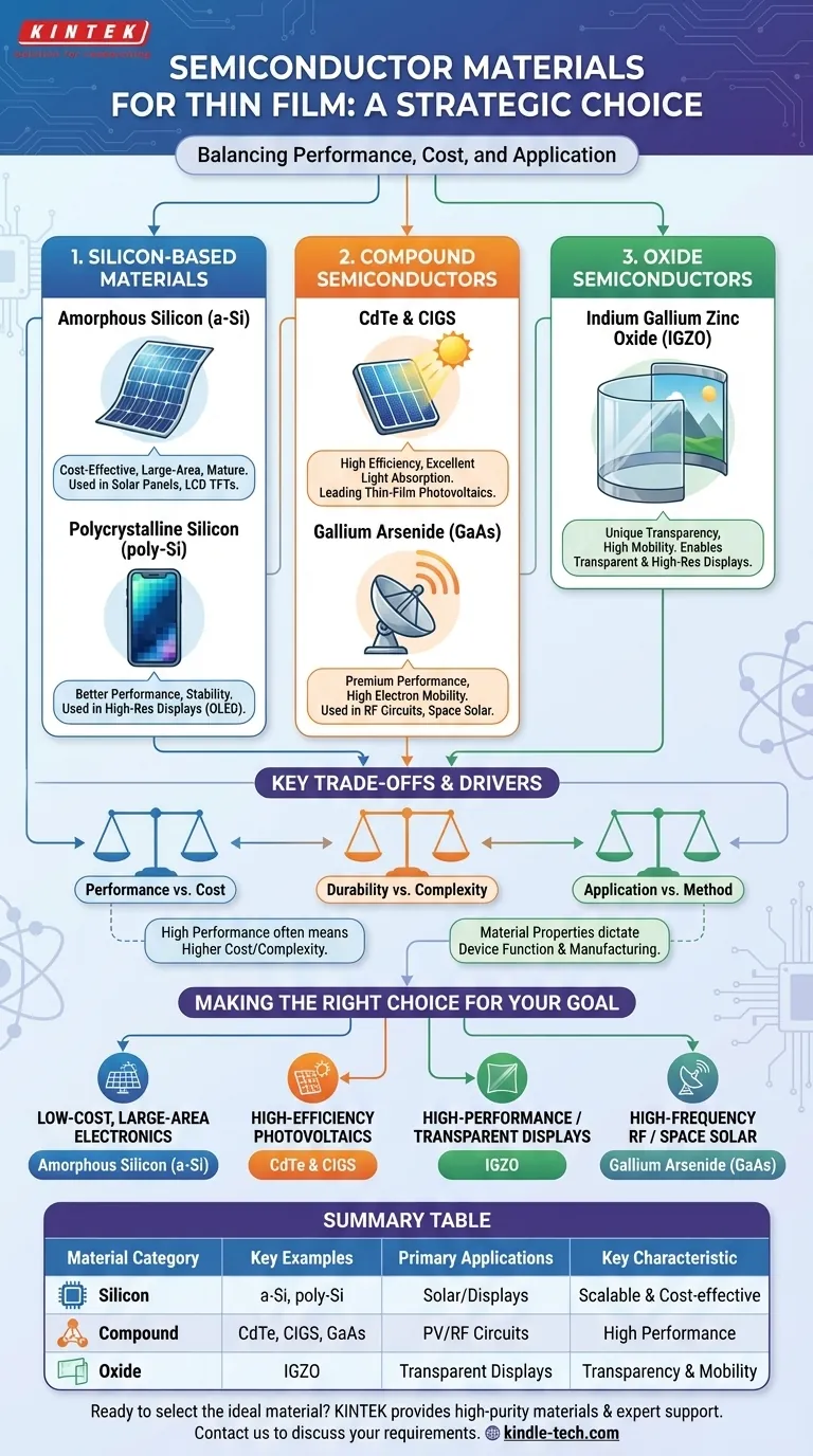 ما هي المواد شبه الموصلة للأغشية الرقيقة؟ دليل للسيليكون والمركبات والأكاسيد دليل مرئي