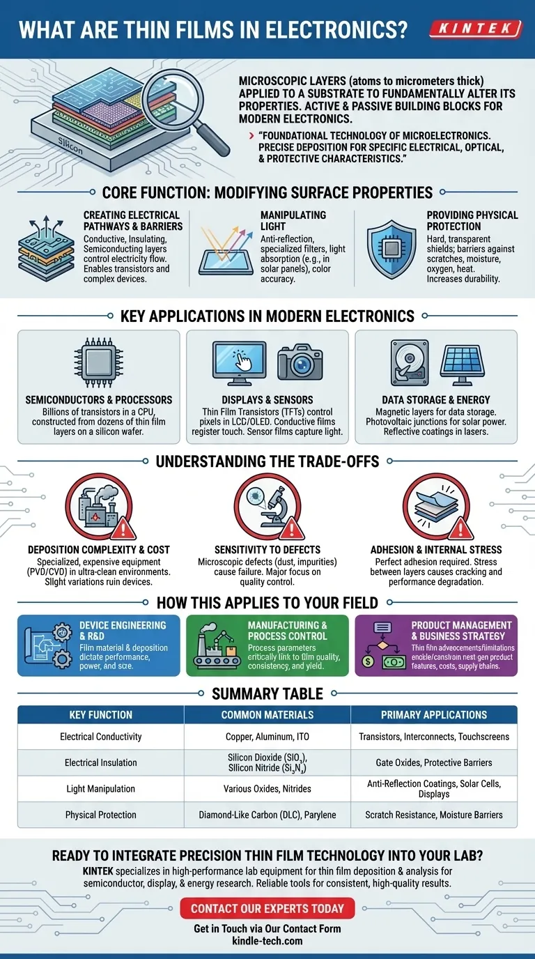 전자공학에서 박막이란 무엇인가? 현대 기기를 구동하는 미세한 층 시각적 가이드