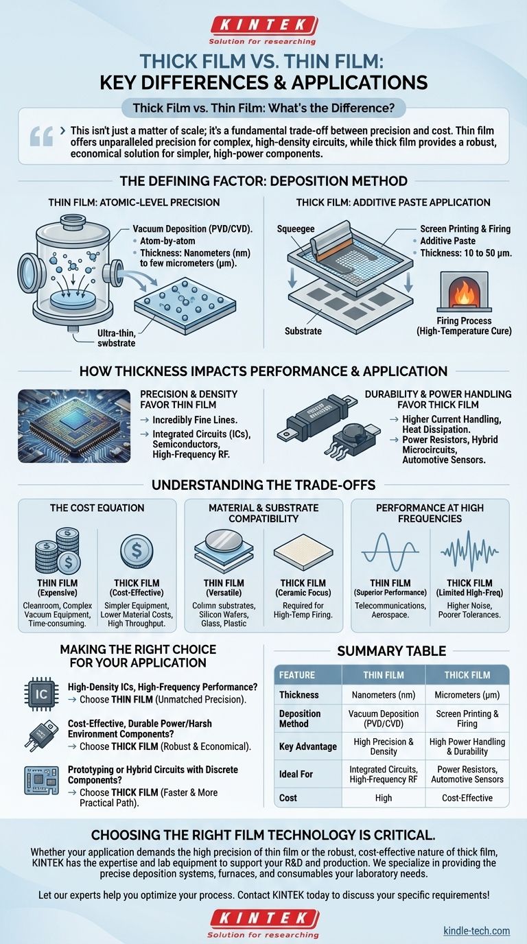 Quelle est la différence entre la couche épaisse et la couche mince ? Précision contre coût pour la conception de vos circuits Guide Visuel
