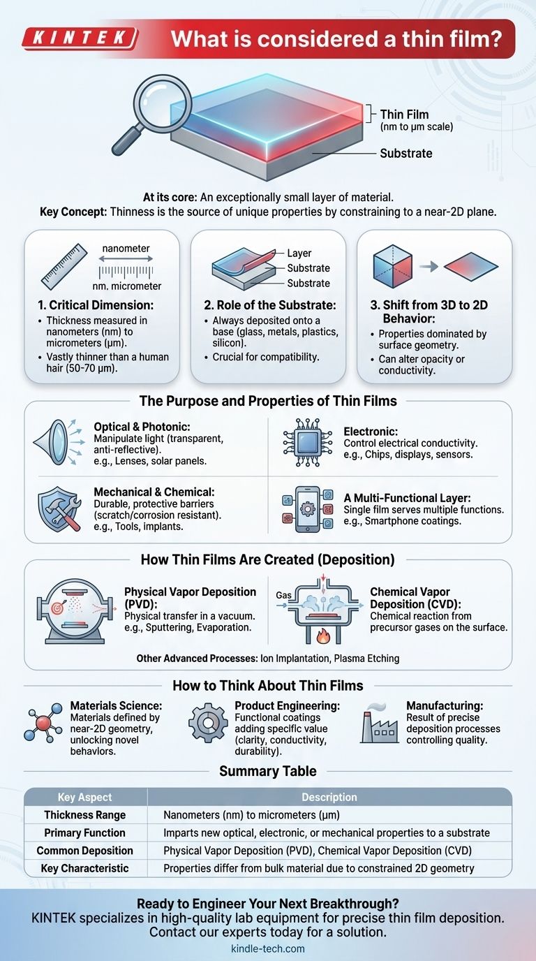 What is considered a thin film? The Essential Guide to Nanoscale Materials Visual Guide