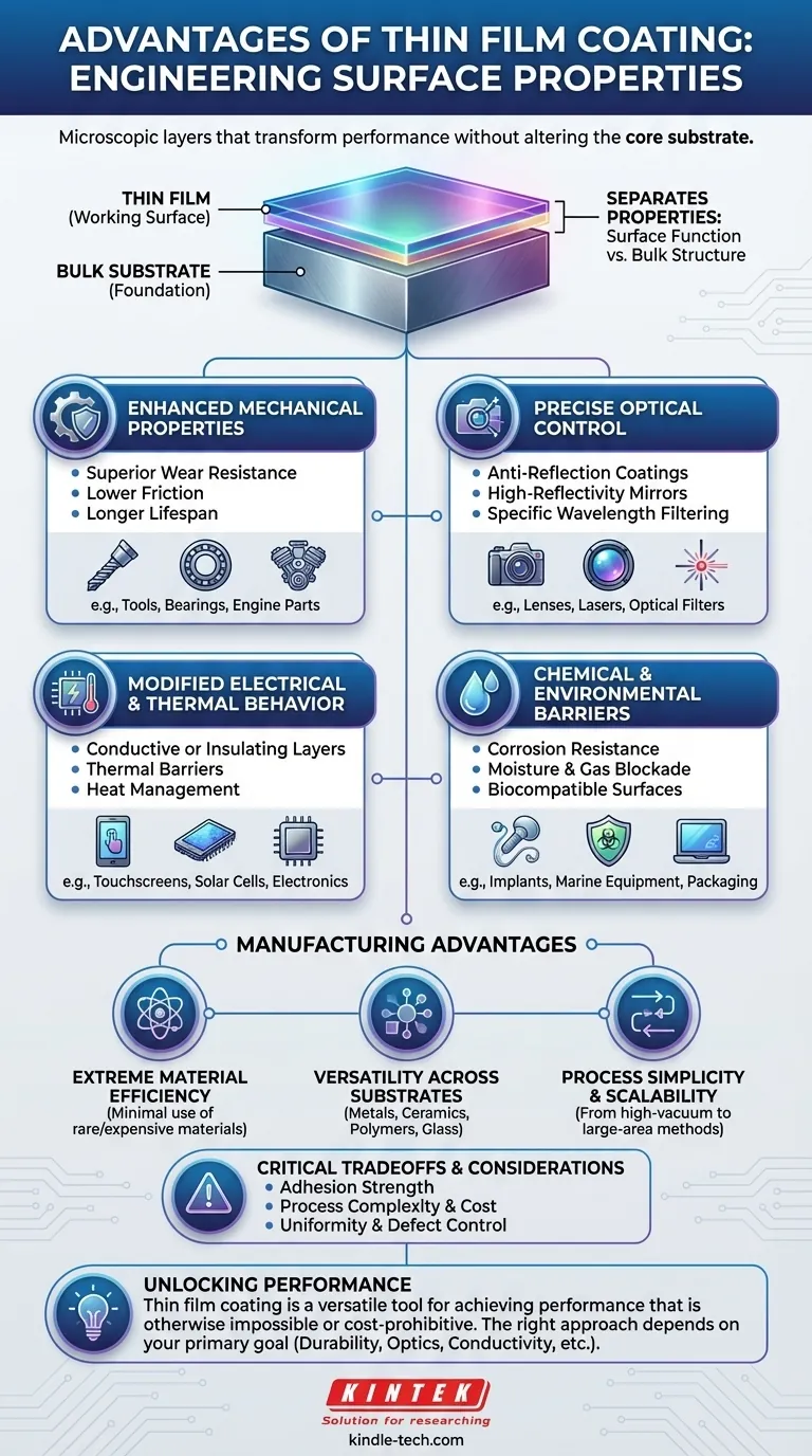 薄膜コーティングの利点は何ですか？優れた表面性能と効率性を解き放つ ビジュアルガイド