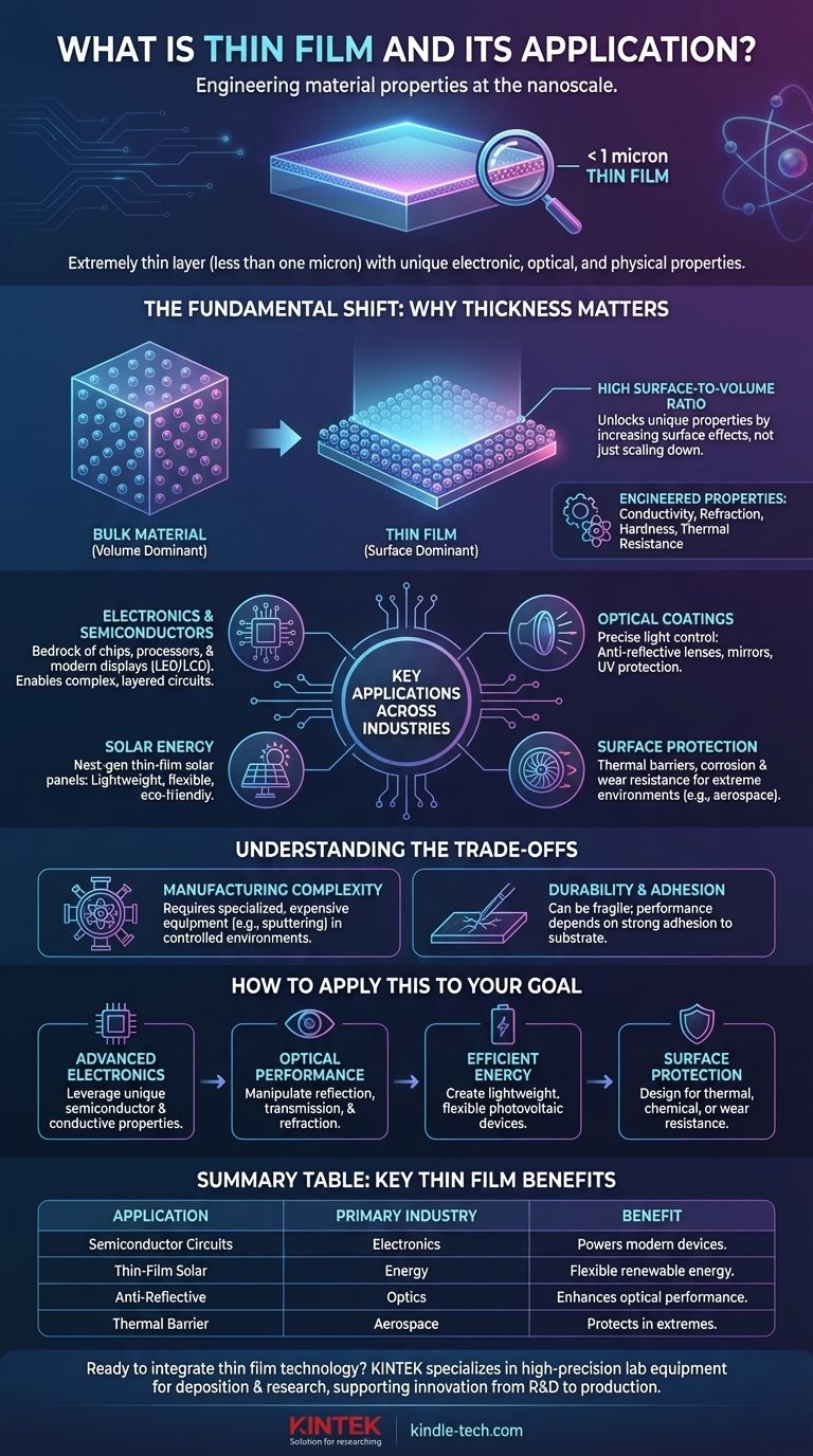 什么是薄膜及其应用？解锁您的技术革命性材料特性 图解指南