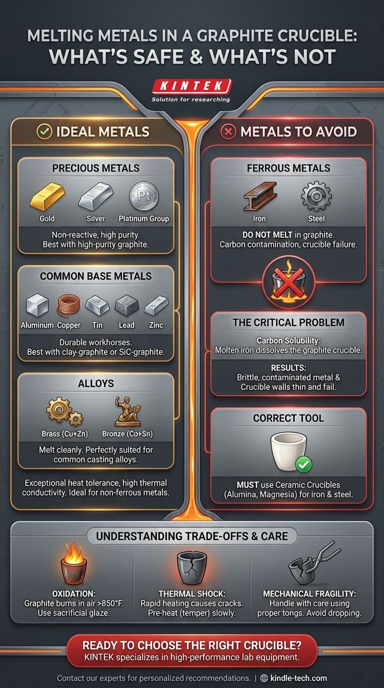 Quais metais você pode derreter em um cadinho de grafite? Um guia para fundição segura e eficiente Guia Visual