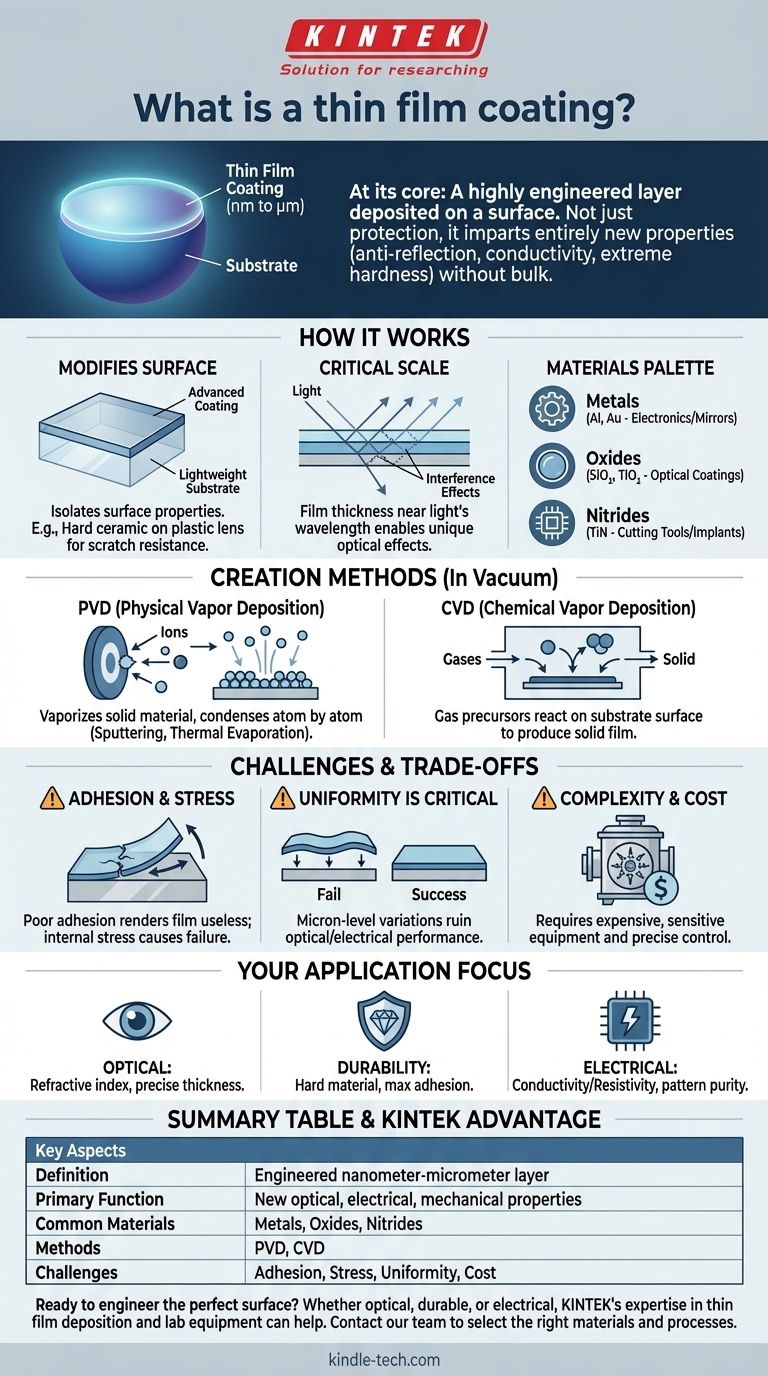 什么是薄膜涂层？为您的基材设计新颖的表面特性 图解指南