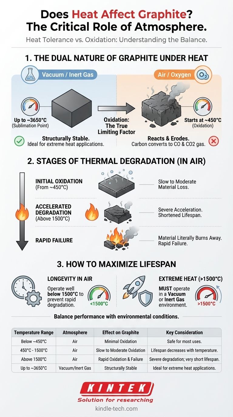 Beeinflusst Hitze Graphit? Die entscheidende Rolle der Atmosphäre für die Hochtemperaturleistung Visuelle Anleitung