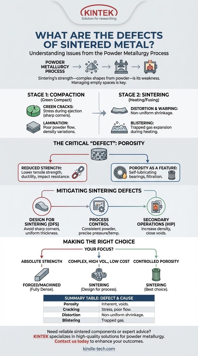Quais são os defeitos do metal sinterizado? Entendendo Porosidade, Rachaduras e Distorção Guia Visual