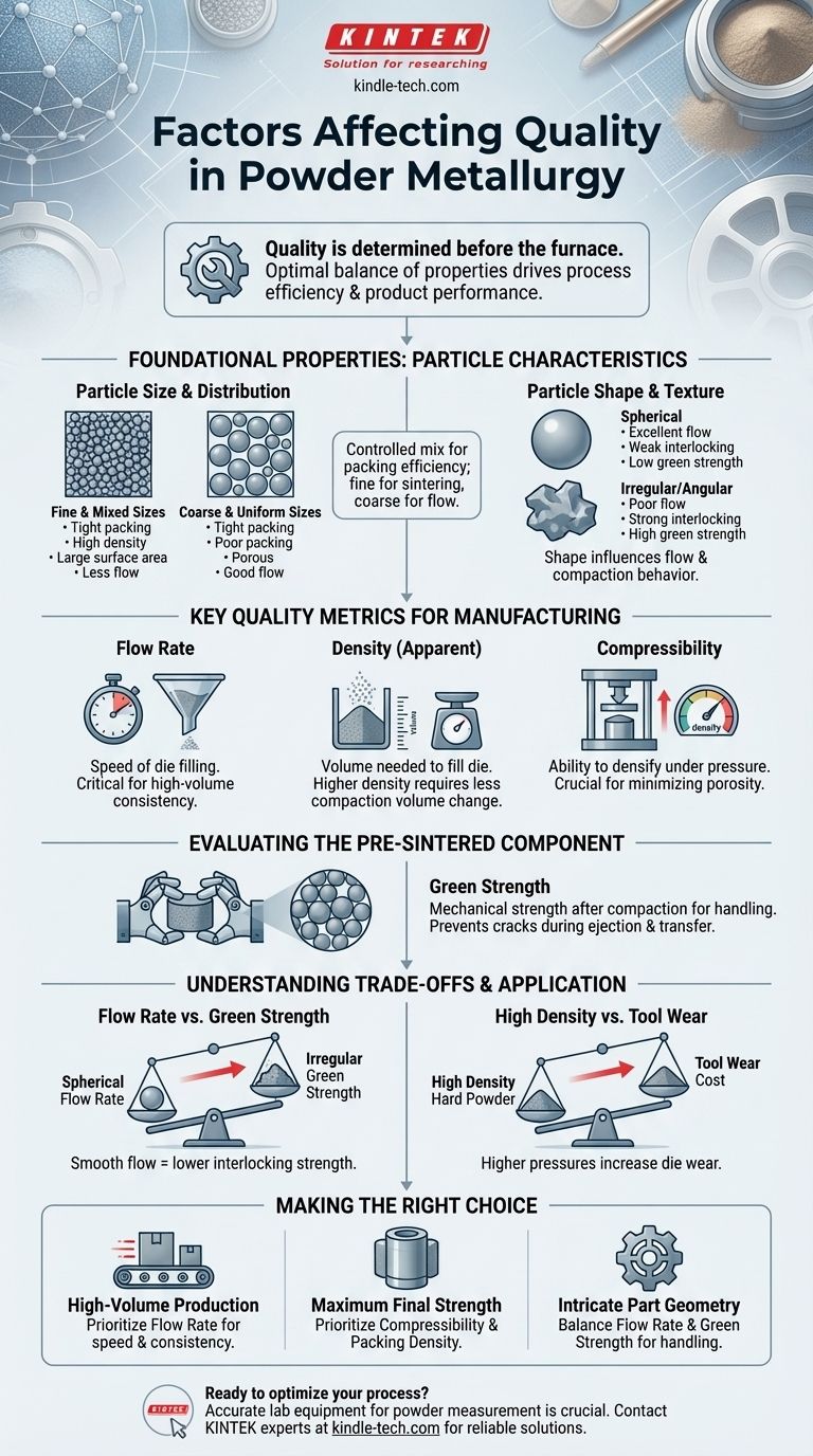 粉末冶金における粉末の品質に影響を与える要因は何ですか？製造プロセスを最適化しましょう ビジュアルガイド