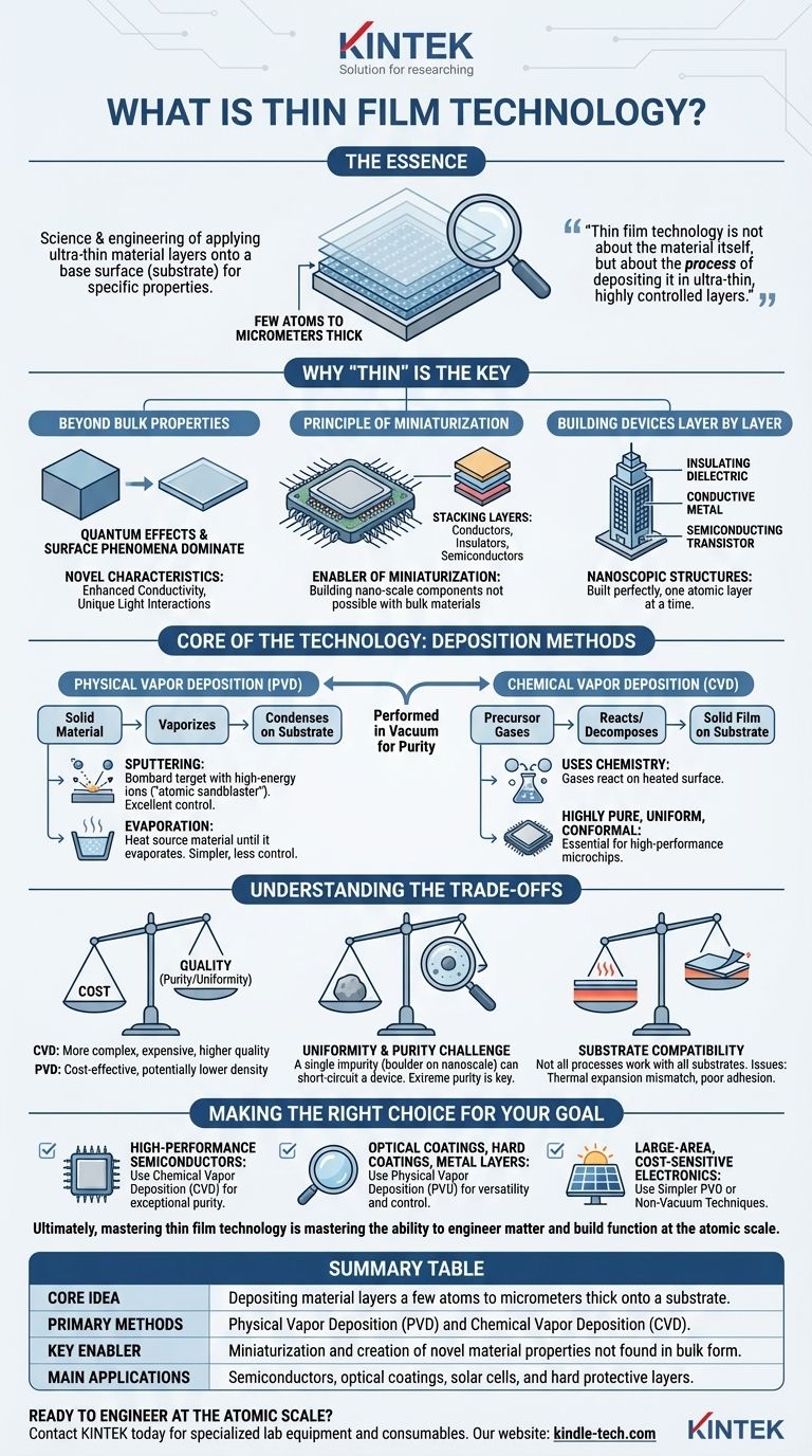 ما هي تقنية الأغشية الرقيقة؟ العملية على المستوى الذري التي تشغل الإلكترونيات الحديثة دليل مرئي