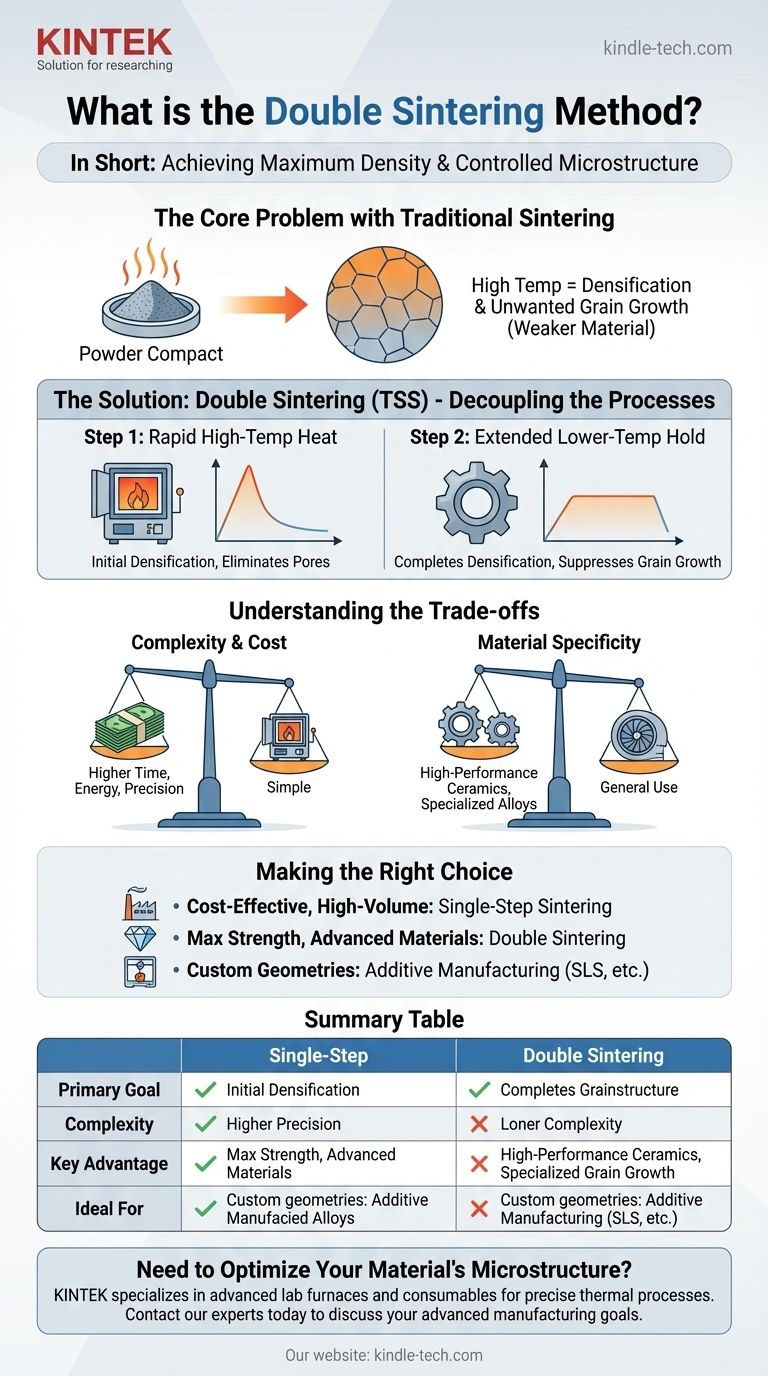 ¿Qué es el método de sinterización doble? Lograr la densidad máxima con una microestructura controlada Guía Visual
