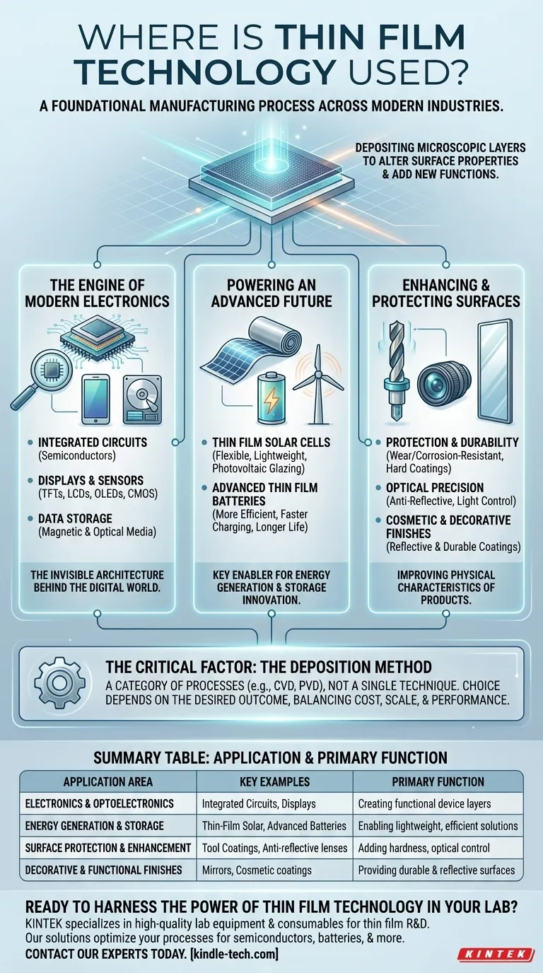 Wo wird die Dünnschichttechnologie eingesetzt? Stromversorgung moderner Elektronik, Energie und Innovation Visuelle Anleitung