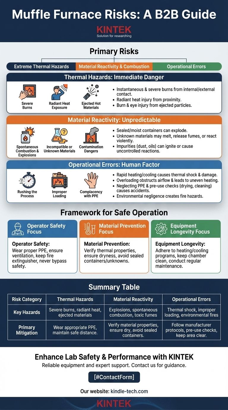 What are the risks of using a muffle furnace? Mitigate Thermal, Material, and Operational Hazards Visual Guide