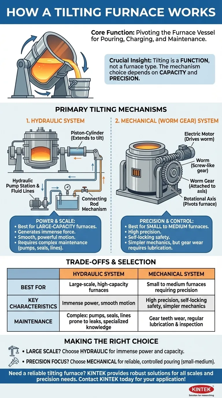 倾动式熔炉是如何工作的？液压和机械倾倒系统的指南 图解指南
