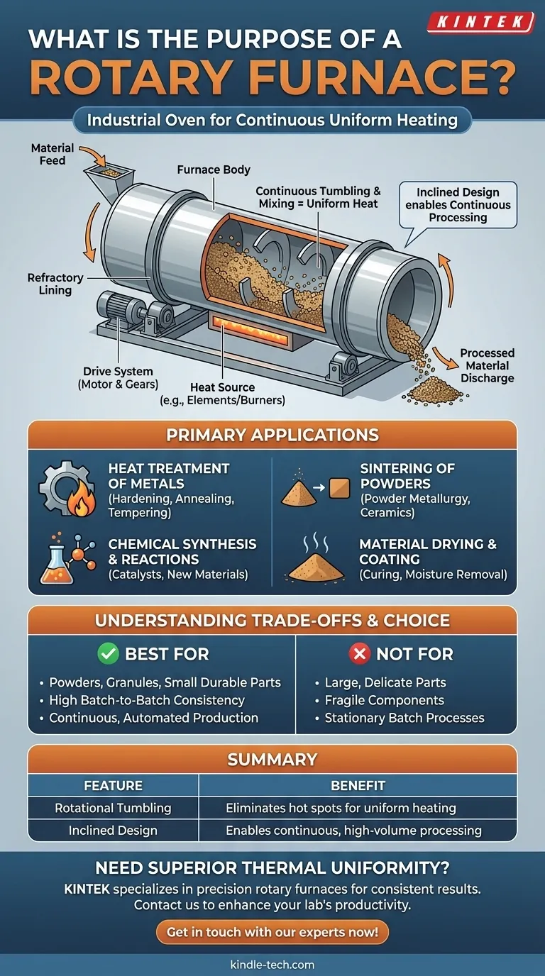 ما هو الغرض من الفرن الدوار؟ تحقيق تجانس حراري لا مثيل له للمساحيق والأجزاء دليل مرئي