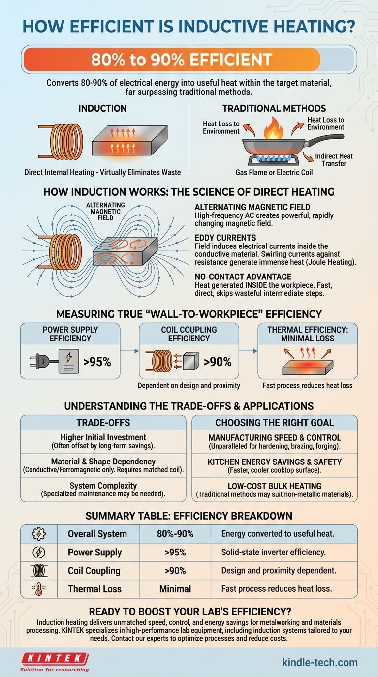 誘導加熱の効率はどのくらいですか？直接加熱で90%のエネルギー効率を達成 ビジュアルガイド