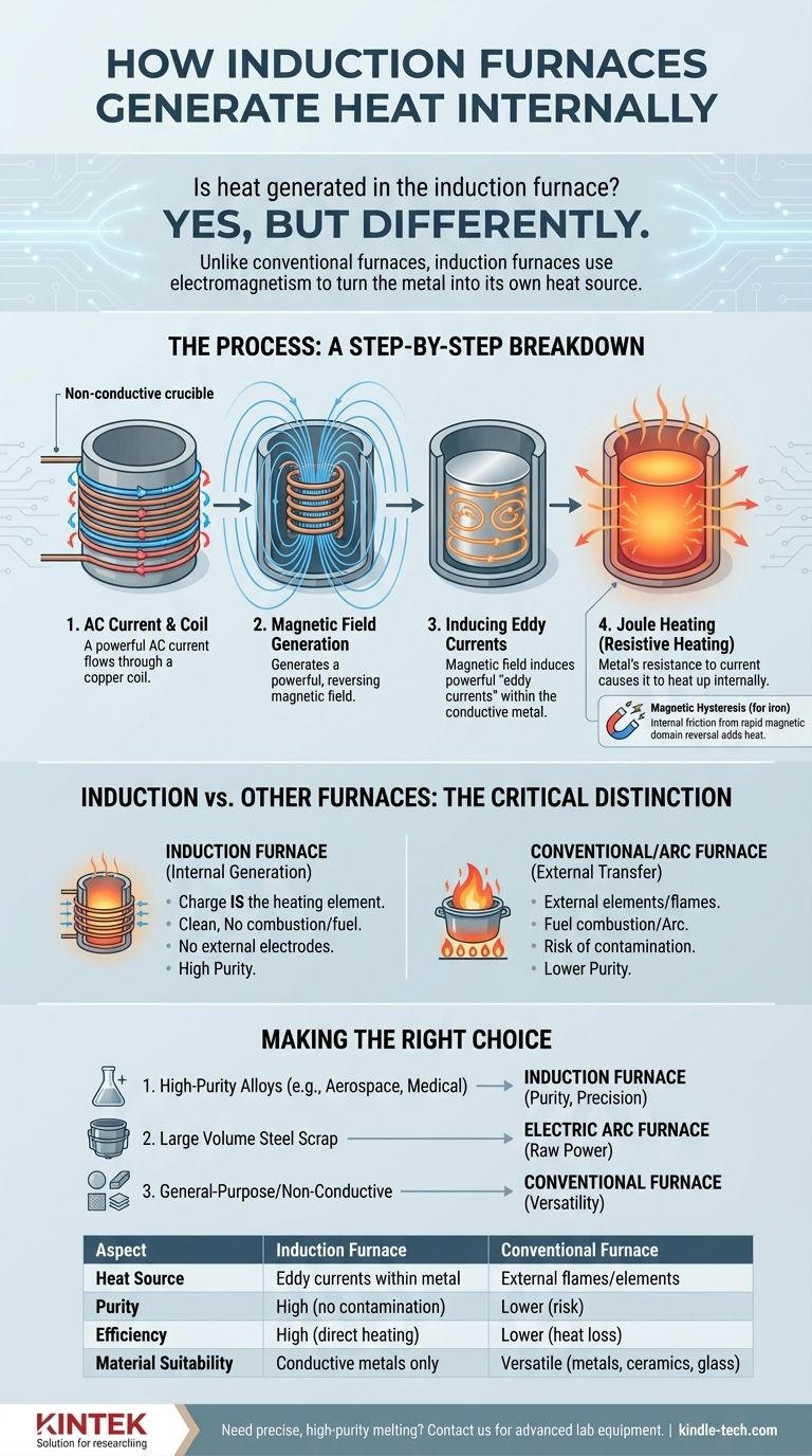 Is heat generated in the induction furnace? Discover How It Creates Heat from Within Visual Guide