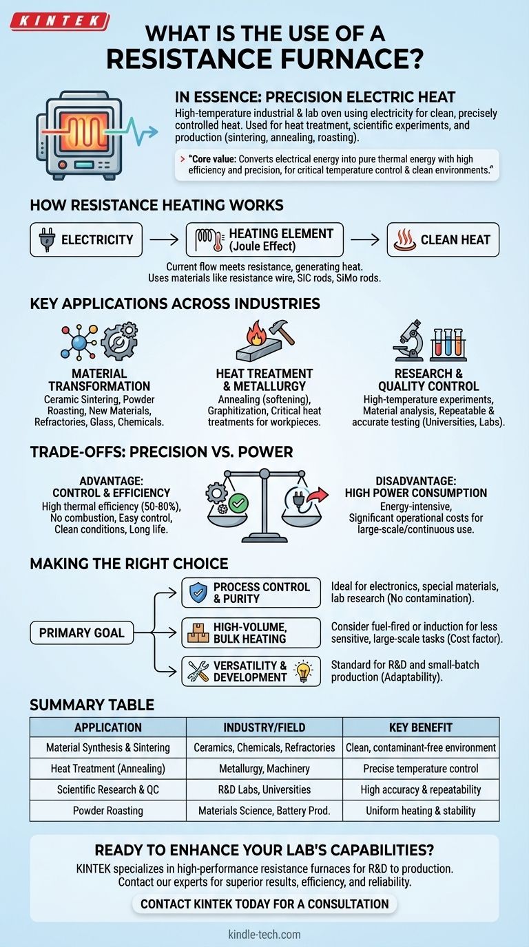 ¿Cuál es el uso de un horno de resistencia? Logre un procesamiento de alta temperatura preciso y limpio Guía Visual
