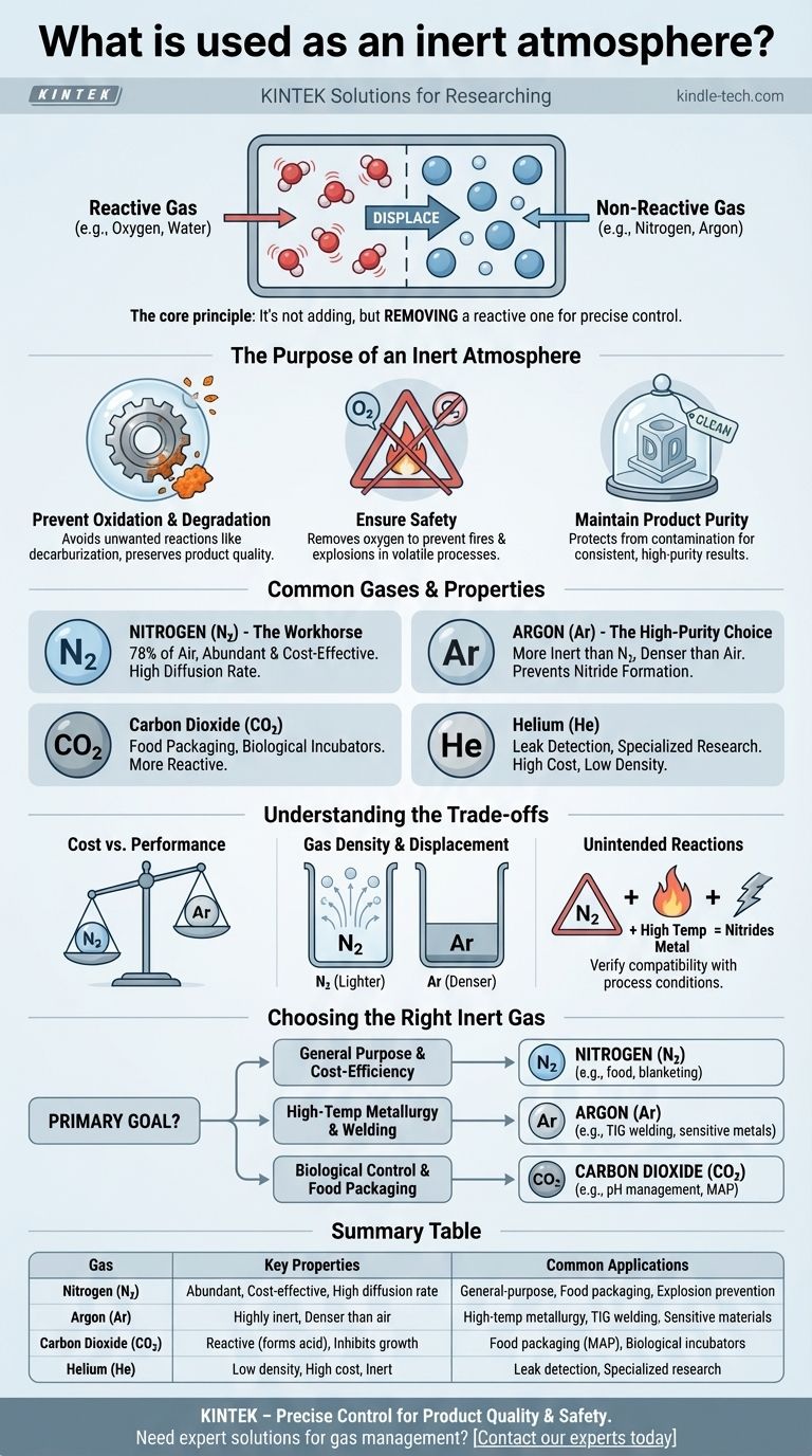 ما الذي يستخدم كجو خامل؟ أتقن التحكم في العمليات باستخدام النيتروجين والأرجون والمزيد دليل مرئي