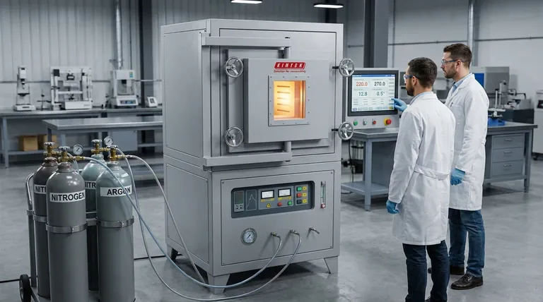 O que é usado como atmosfera inerte? Domine o Controle de Processo com Nitrogênio, Argônio e Mais