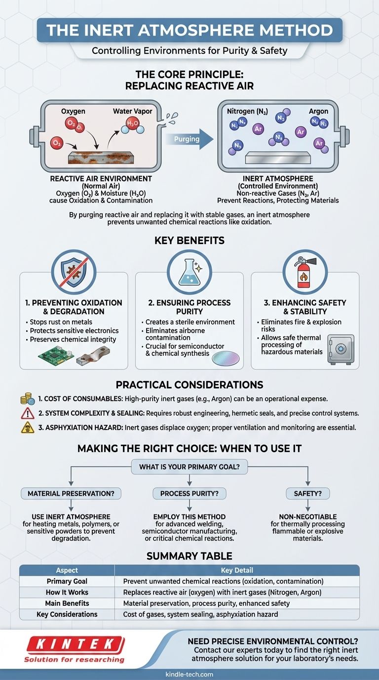 What is the inert atmosphere method? Control Your Process and Prevent Oxidation Visual Guide
